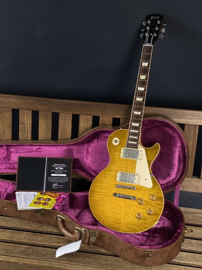 Gibson Custom 2013 Two Tone Specs 59 Les Paul VOS Green Lemon